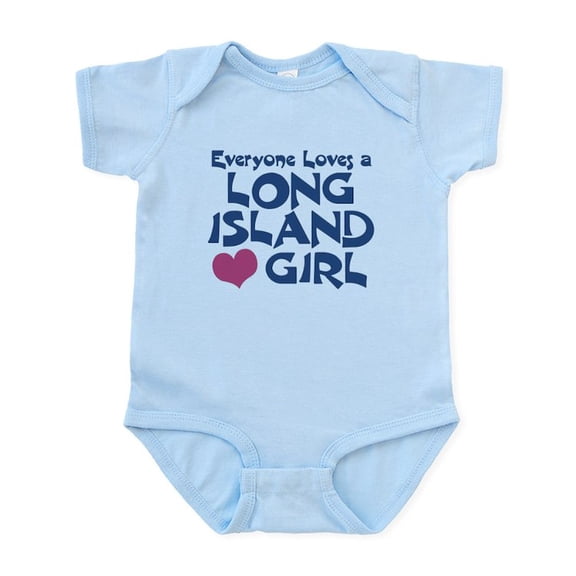 CafePress - Long Island Girl Infant Bodysuit - Baby Light Bodysuit, Size Newborn - 24 Months