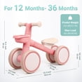 thumbnail image 2 of Bicicleta de equilibrio KidRoller para niños pequeños, asiento ajustable, 2 of 6