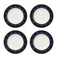 thumbnail image 3 of Noble Cobalt Bone China Deep Plate Set of 4, 3 of 7