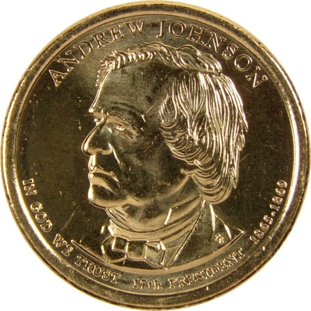 2011 D Andrew Johnson Presidential Dollar BU Uncirculated $1 Coin