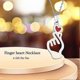 thumbnail image 4 of BTS Necklace Gifts for Girls Women, BTS Necklaces Gifts Jewellery Finger Heart Love Pedant Necklace BTS Merchandise Jewelry Gift, 4 of 4