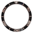 thumbnail image 1 of Ceramic Watch Bezel Ring Professional 38mm Watch Bezel Insert Replacement Parts Accessory for Watchmaker Black Base Rose Gold Digit, 1 of 9