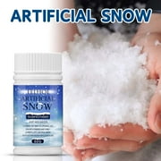 RKZDSR Artificial Instant Snow Powder - 50g Inflatable Snow for Winter Decorations, Fake Snowflakes for Indoor Shooting, Holiday Crafts & Party Decor - Eco-Friendly, Easy to Use