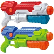 Intera 2 Pack Super Water Blaster Shoot Up to 36 Feet High Capacity Water Soaker Blaster Squirt Toy Water Gun Swimming Pool Beach Sand Water Fighting Toy