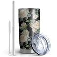 thumbnail image 2 of 20 Oz Pioneer Flower Coffee Tumbler Double Wall Insulated Stainless Steel Water Bottle | Metal Reusable Thermoses Flask with Cup Cap | Leak & Sweat Proof with Anti-Dust Lid, 2 of 7