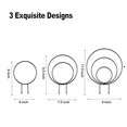 thumbnail image 2 of Set of 3 Indoor Round Plant Trellises for Climbing Houseplants Metal Frames for Potted Ivy,Outdoor P Gold Metal, 2 of 5