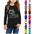 thumbnail image 6 of Zwiiyzr Toddler Baby Girl Long Sleeve Sweatshirt Crew Neck Tops Basic Solid Color Sweater Shirts Kid Fall Clothes 3-14 Years Pink, 6 of 6