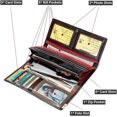 thumbnail image 4 of Wallets for women large Capacity Genuine Leather, Long Stitching wallet multi color, 4 of 5