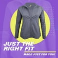 thumbnail image 2 of M&M SCRUBS Women's Ultra Soft Front Zip Warm-Up Scrub Jacket 5200 (Charcoal, X-Large), 2 of 6