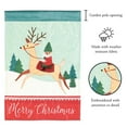 thumbnail image 2 of Flag Deer Merrychristmas Polyester, 2 of 2