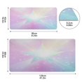 thumbnail image 3 of Leather Keyboard and Mouse Desk Mat Office Desk Accessories Protective Office Desk Decor Desk Pad Mat for Gaming, Work from Home, Office Rainbow Gradient Stars 16.5" x 35.4", 3 of 9