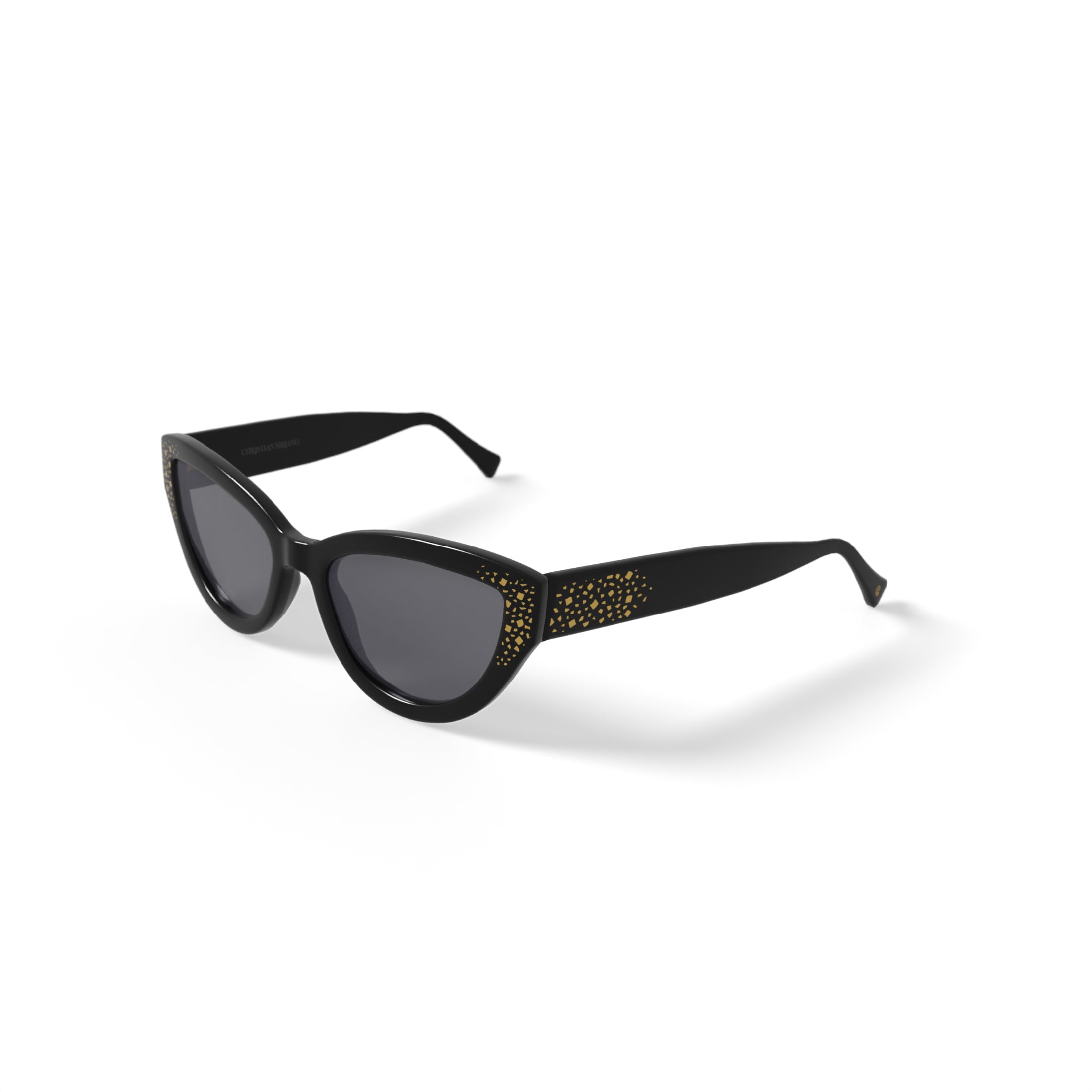 Christian Siriano Rx'able Womens Sunglasses, Penelope, Black, 54.5-19.0-141