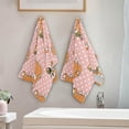 thumbnail image 4 of Fall Dog Pumpkin 2 PCS Hand Towels for Bathroom, Autumn Cute Puppy Kitchen Towel Ultra Soft and Absorbent Decorative Fingertip Face Bath Towels for Spa & Hotel, 28.3"x 14.4", 4 of 5