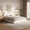 White, variant on Queen Size Upholstered Platform Bed with Wooden Slats, White Boucle Fabric, Curved Headboard, No Box Spring Needed, for Bedroom