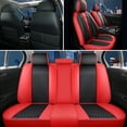 thumbnail image 2 of Maidao Car Seat Covers for Mercedes-Benz for GLA35AMG 2015-Present 5 Seats Leather Waterproof Front Rear Cushion Protector Full Set Black and Red, 2 of 8