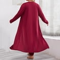 thumbnail image 5 of Plus Size Pajamas for Women Set Lightweigh Comfort Lounge Sets with Bathrobe Homewear Sleepwear, 5 of 6