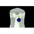 thumbnail image 2 of MDS Pack of 10 satin Chair Sashes Bow for Wedding and Events Supplies Party -ivory, 2 of 8