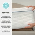 thumbnail image 4 of Martha Stewart  Medium Support Dual-Action Green Tea Cooling Memory Foam Mattress in a Box King - Medium, 4 of 17