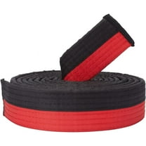 Black Red Taekwondo Belt Polyester Martial Arts Belt Judo Karate TKD Aikido Uniform Ranking Belt Long Soft Universal Fit Belts Jiu Jitsu for Perfomance Sports Training Equipment 9.18ft