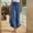 03-Blue, variant on Women Linen Pants Streamlined Wide Leg Pants Smocked Waist Ruffle Hem Palazzo Pant Boho Flowy All-Match Beach Pant with Pocket 13-White XL