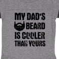 thumbnail image 3 of Inktastic My Dad's Beard is Cooler Than Yours Boys Baby Bodysuit, 3 of 4