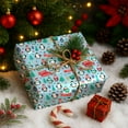 thumbnail image 3 of Christmas Pattern Christmas Wrapping Paper Rolls, Christmas Pattern Holiday Gift Wrapping Paper Merry Christmas, 3 of 7