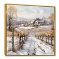 thumbnail image 2 of Designart "Wintry Vineyard Allure I" Vineyard Floater Framed Wall Art Prints, 2 of 5