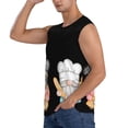 thumbnail image 3 of Fotbe Little Chef Gnome Men's Camiseta sin Mangas Estampada para Hombres, Playera Casual para Gimnasio, Entrenamiento, Playa-Medium, 3 of 7