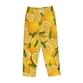 thumbnail image 4 of Junzan Yellow Limes Women'S Pajama Pants Drawstring Comfy Sleep Bottoms With Pockets, 4 of 9