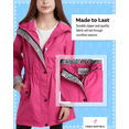 thumbnail image 3 of URBAN REPUBLIC Girls Rain Jacket Lightweight Slicker Shell Vinyl Anorak Windbreaker for Kids, 3 of 6