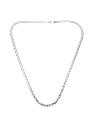 3mm Sterling Silver Solid Flat Rope Chain Necklace, 18 Inch 
