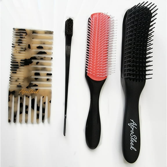 Detangle tool kit - brush and comb set
