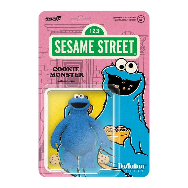 Figura de acción Super7 Sesame Street Reaction Cookie Monster