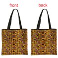 thumbnail image 4 of Bolso de mano estilo africano para mujer, bolso con asa superior con estampado tradicional afro para mujer, bolso de compras para niña, bolso de hombro, 4 of 5