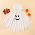 thumbnail image 2 of Gubotare Fleece Baby Halloween Cloak Capes for Boys Cute Boys Hooded Fleece Baby Halloween Cloak Cape Full Zipper Outerwear Size 7-8 (White,7-8 Years), 2 of 7