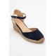thumbnail image 1 of Aldea - Alpargatas de plataforma de ante azul marino beige 23 CM, 1 of 6