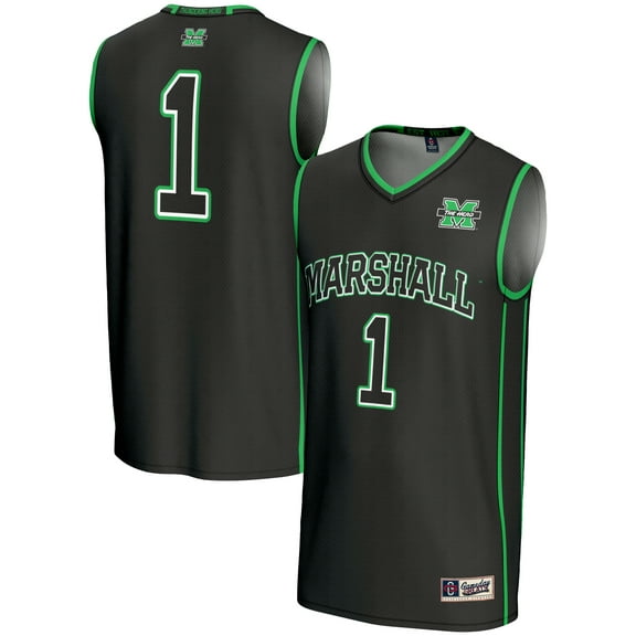 Youth GameDay Greats Black #1 Marshall Thundering Herd Lightweight Basketball Jersey