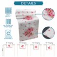 thumbnail image 6 of Pink Valentines Table Runner 120 Inches, Spring Leaves Botanical Floral Bed Runner Dresser Scarves Tabletop for Indoor Outdoor Parties/Ceremony/Banquet, 13"x 120", 6 of 8