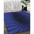 thumbnail image 3 of Ahgly Company Machine Washable Indoor Rectangle Transitional Blue Area Rugs, 5' x 8', 3 of 7