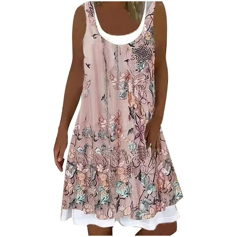 throwback jersey dress Vintage Vintage Rose / US 12 and ruffles 30s Rayon Jersey Floral Dress