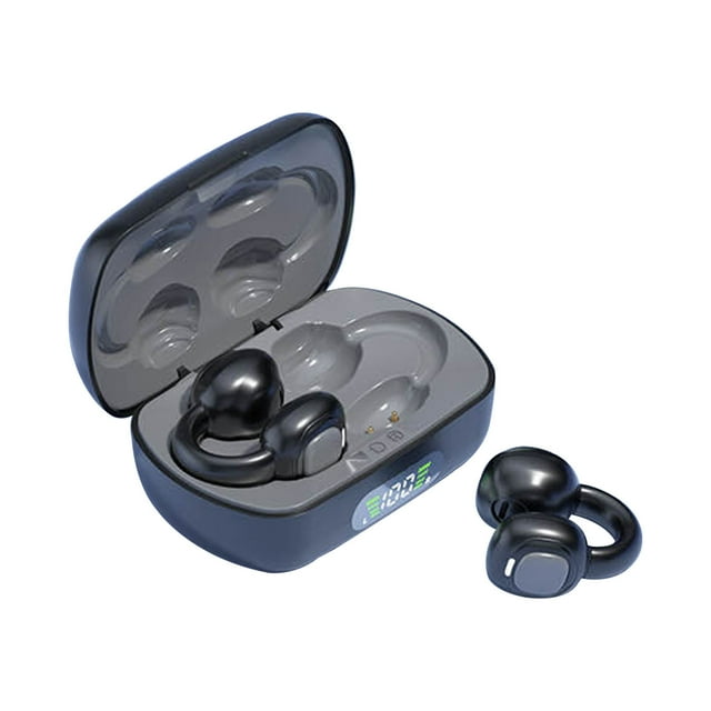 Casque Bluetooth 5.3 Sans Fil pour Jeux et Sports, Sans Clip Intra-Auriculaire - Longue Autonomie, Écouteurs à Réduction de Bruit