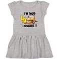 thumbnail image 3 of Inktastic I'm 4 and Crushing It Construction 4th Birthday Girls Toddler Dress, 3 of 5