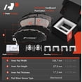 thumbnail image 3 of A-Premium 11.10 inch (282mm) Front Vented Disc Brake Rotors + Ceramic Pads Kit Compatible with Select Honda Model - Accord 1998 1999 2000 2001 2002 3.0L, 6-PC Set, 3 of 9