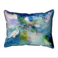 thumbnail image 2 of Betsy Drake SN1047 11 x 14 in. Three Egrets Small Indoor & Outdoor Pillow, 2 of 2