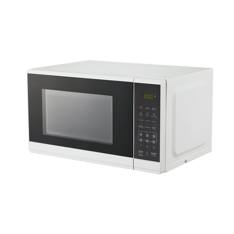 Mainstays 0.7 Cu ft Compact Countertop Microwave Oven, Black