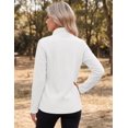 thumbnail image 3 of Zeagoo Fleece Jacket for Women Long Sleeve Lightweight Full Zip Up Coat with Pockets Fall Outwear, 3 of 5