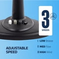 thumbnail image 4 of NEXAIR Ventilador de mesa oscilante de 12 pulgadas, 3 velocidades, con inclinación ajustable de 180° y prácticos controles de botón, ventilador de escritorio ideal para el hogar, dormitorio, dormitori, 4 of 4