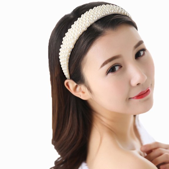 UPOUART 1Pc Simple Hair Hoop White Fine Workmanship Ideal for Engagement Decoration