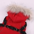 thumbnail image 6 of Dog Coat with Harness Winter Dog Coat Fleece Dog Jacket Waterproof Dog Coat Zipper Dog Jacket Puppy Coat Small Dog Clothes Dog Coat with Reflective Harness for Smal Medium Large Dogs, 6 of 9