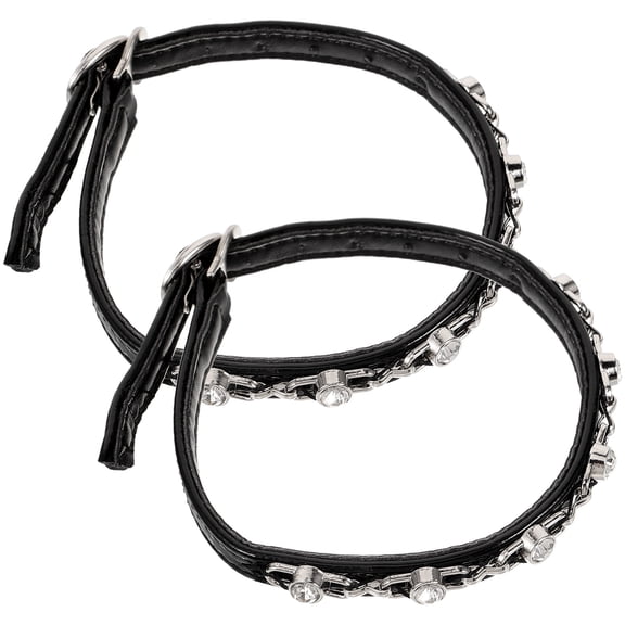 WHAMVOX Adjustable Detachable Lace Shoe Straps with Buckle for Women's High Heels - Elegant and Stylish Heel Accessories